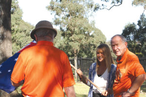 Mike with Yvonne Keane, Mayor of the Hills Shire.